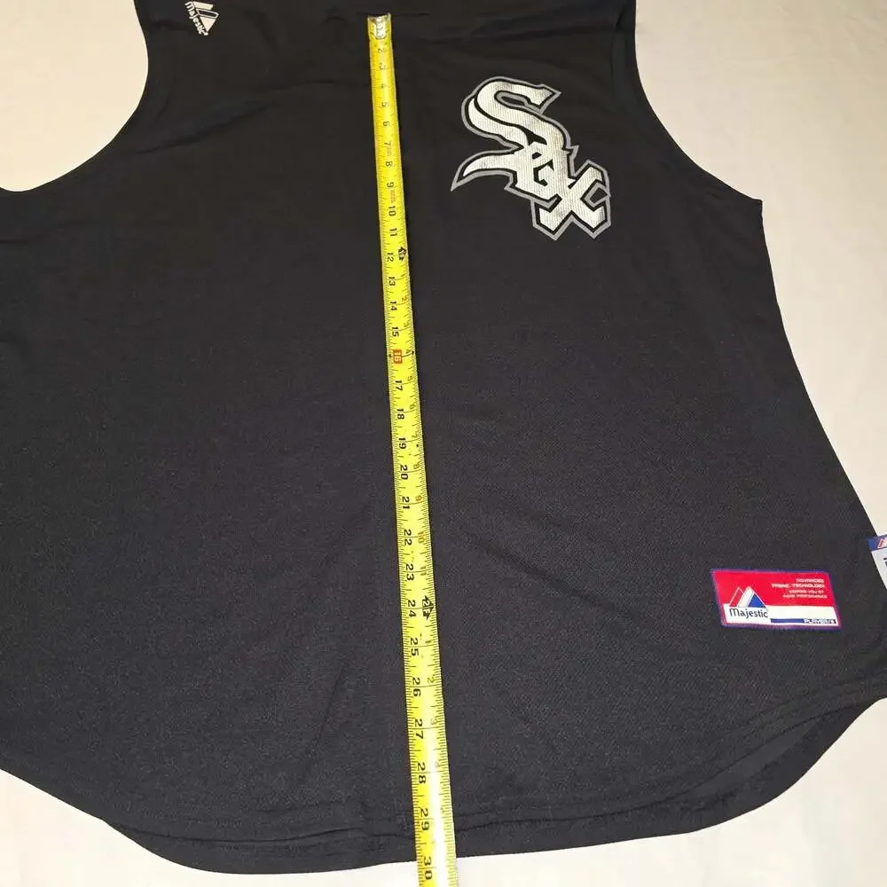 Majestic Chicago White Sox Cool Base Sleeveless Batting Practice Jersey XL - Picture 6 of 7